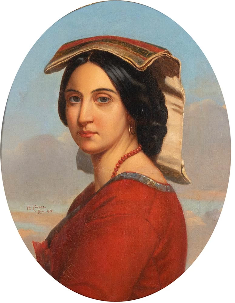 Ciociara vestita di rosso, 1880